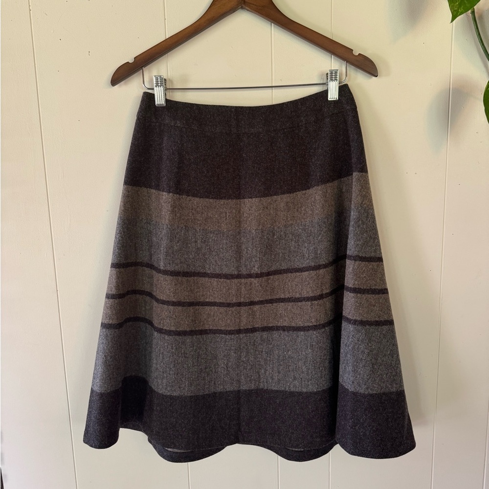 Vintage Pendleton Black Midi A-line Skirt for Work
